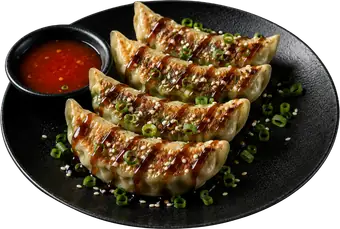 Entrées chaudes Gyoza Poulet de Sushi Wa, restaurant de sushis halal à Ixelles (Flagey, Bruxelles)