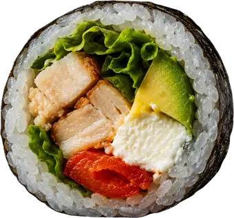 Futomaki Akira de Sushi Wa, restaurant de sushis halal à Ixelles (Flagey, Bruxelles)
