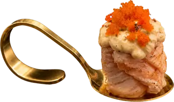 Hitokuchi Saumon cuit de Sushi Wa, restaurant de sushis halal à Ixelles (Flagey, Bruxelles)