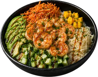 Poke Bowls Scampi de Sushi Wa, restaurant de sushis halal à Ixelles (Flagey, Bruxelles)