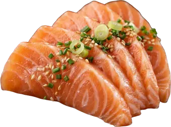 Sashimi Saumon de Sushi Wa, restaurant de sushis halal à Ixelles (Flagey, Bruxelles)