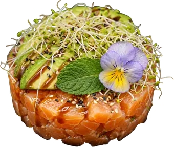 Tartare Saumon de Sushi Wa, restaurant de sushis halal à Ixelles (Flagey, Bruxelles)