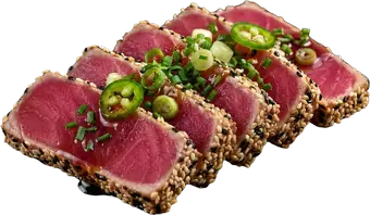 Tataki Thon épicé de Sushi Wa, restaurant de sushis halal à Ixelles (Flagey, Bruxelles)